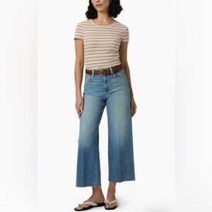 PAIGE annessa wide leg crop jeans